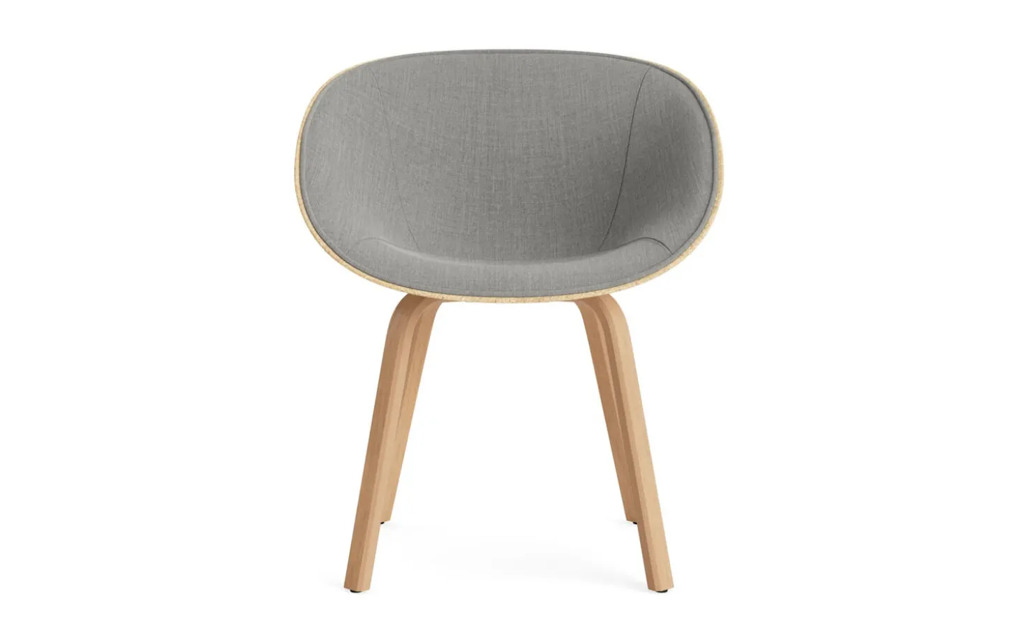 Normann Copenhagen - Mat Armchair Front Upholstery Hemp Beech - Remix 133