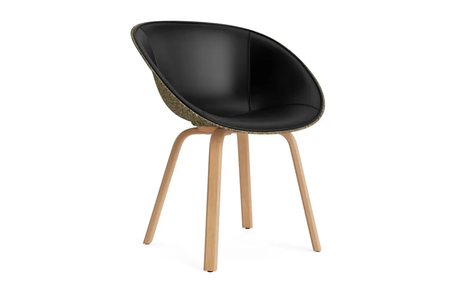 Normann Copenhagen - Mat Armchair Front Upholstery Seaweed Beech - Ultra 41599