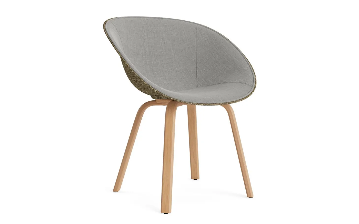 Normann Copenhagen - Mat Armchair Front Upholstery Seaweed Beech - Remix 133
