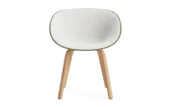 Normann Copenhagen - Mat Armchair Front Upholstery Seaweed Beech - Hallingdal 110