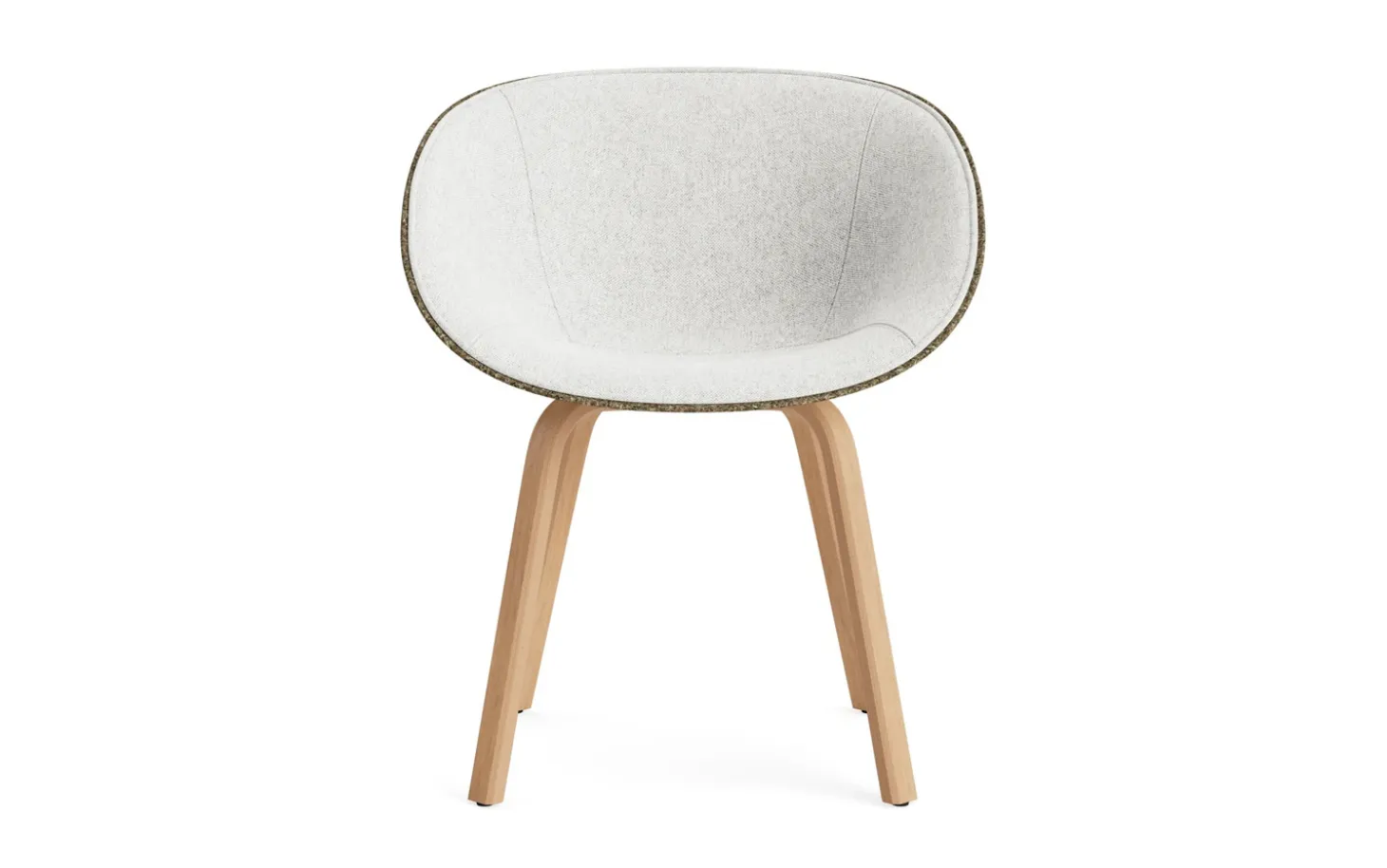 Normann Copenhagen - Mat Armchair Front Upholstery Seaweed Beech - Hallingdal 110