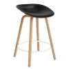 Normann Copenhagen - Mat Barstool 65 cm Front Upholstery Seaweed Beech/Cream - Ultra 41599