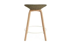 Normann Copenhagen - Mat Barstool 65 cm Front Upholstery Seaweed Beech/Cream - Ultra 41599