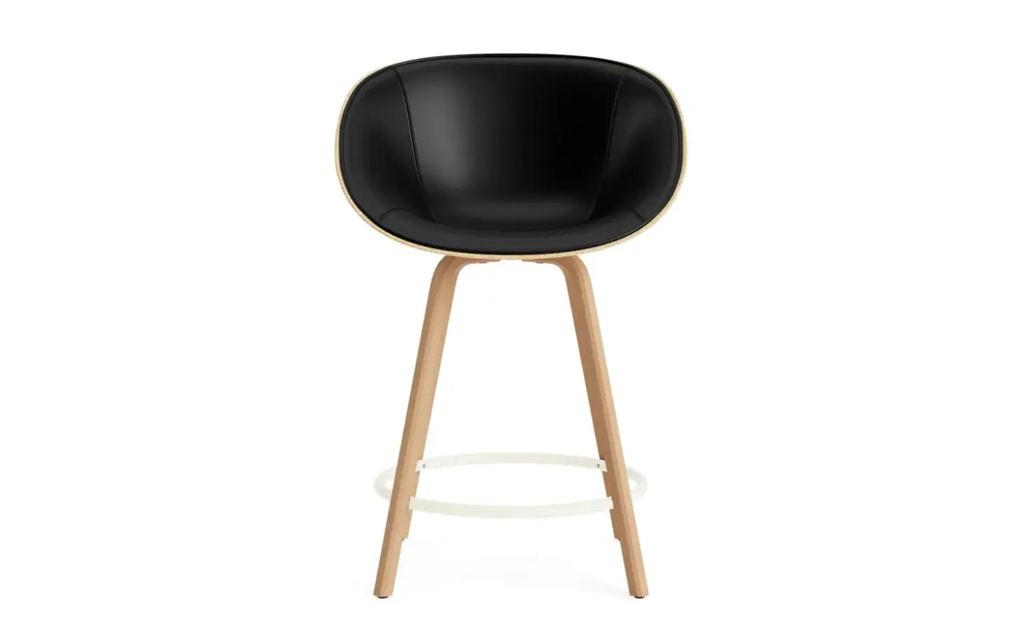 Normann Copenhagen - Mat Bar Armchair 65 cm Front Upholstery Hemp Beech/Cream - Ultra 41599