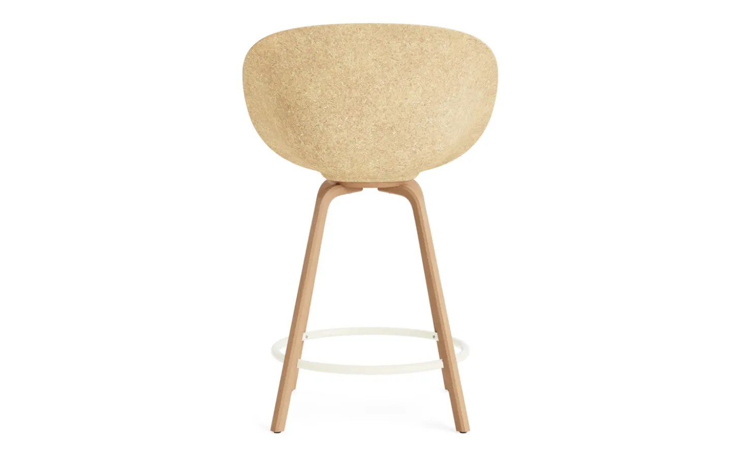 Normann Copenhagen - Mat Bar Armchair 65 cm Front Upholstery Hemp Beech/Cream - Ultra 41599
