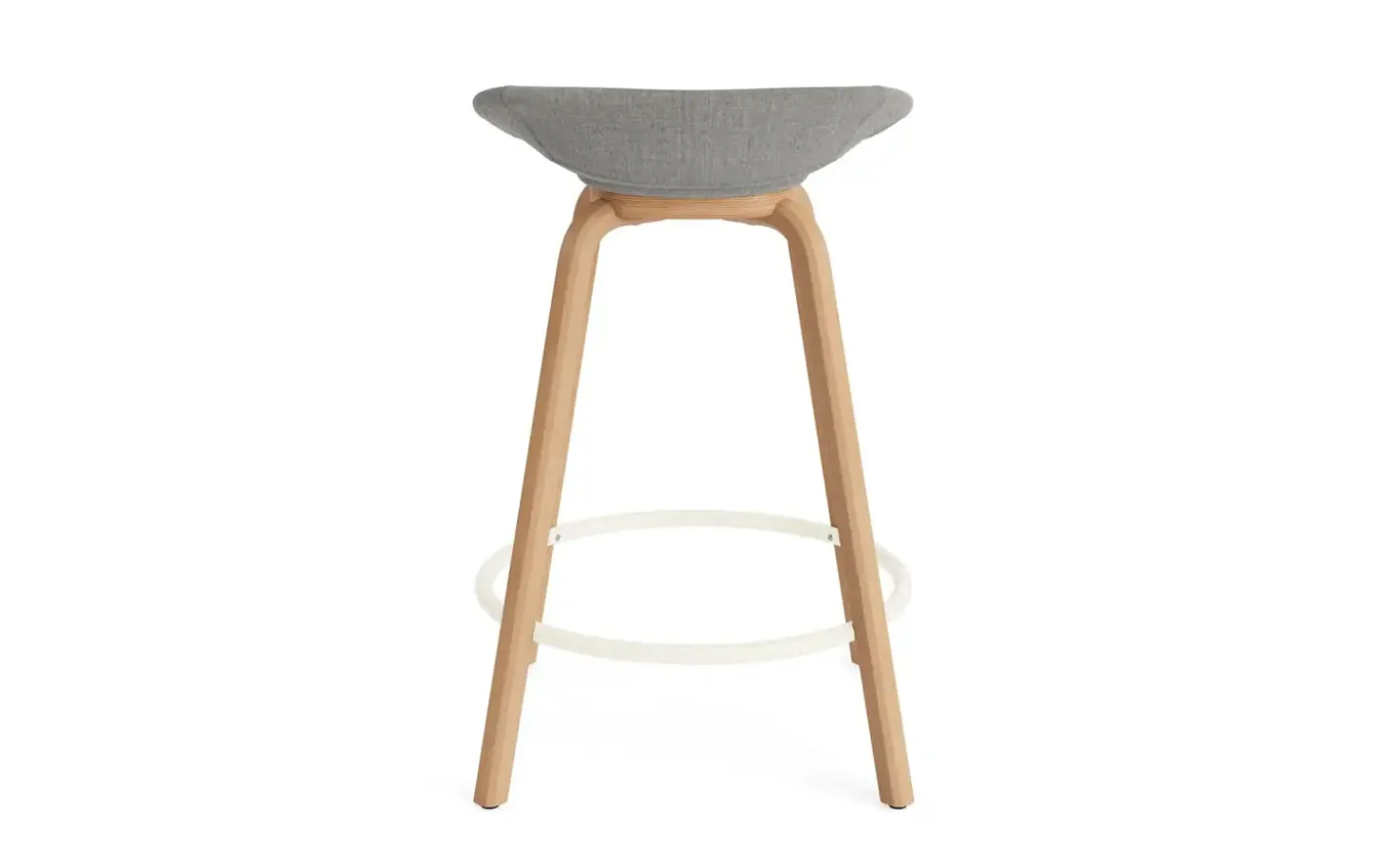 Normann Copenhagen - Mat Barstool 65 cm Full Upholstery Beech/Cream - Remix 133