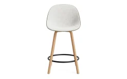 Normann Copenhagen - Mat Bar Chair 65 cm Front Upholstery Seaweed Beech/Black - Hallingdal 110