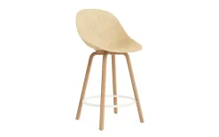 Normann Copenhagen - Mat Bar Chair 65 cm Beech/Cream - Hemp