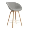 Normann Copenhagen - Mat Bar Armchair 65 cm Full Upholstery Beech/Cream - Remix 133