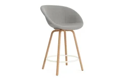 Normann Copenhagen - Mat Bar Armchair 65 cm Full Upholstery Beech/Cream - Remix 133