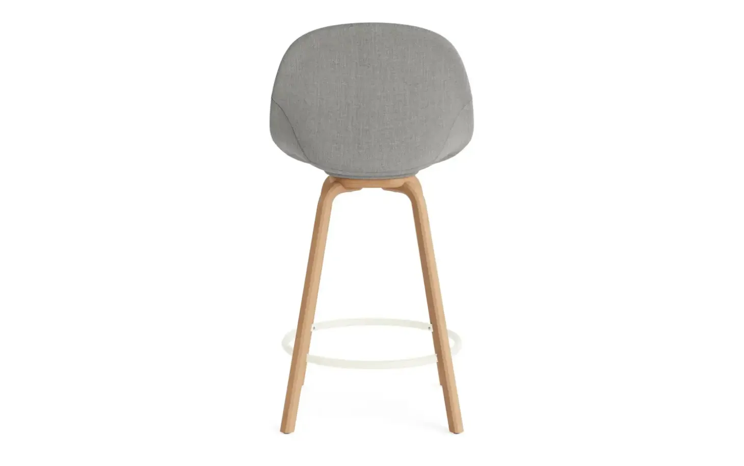 Normann Copenhagen - Mat Bar Chair 65 cm Full Upholstery Beech/Cream - Remix 133