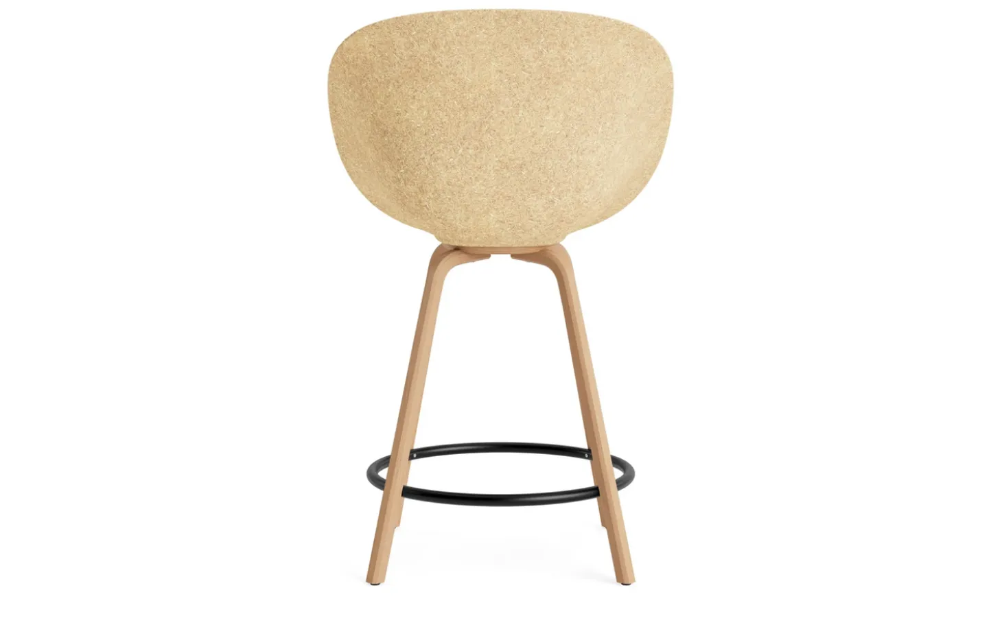 Normann Copenhagen - Mat Bar Armchair 65 cm Beech/Black - Hemp