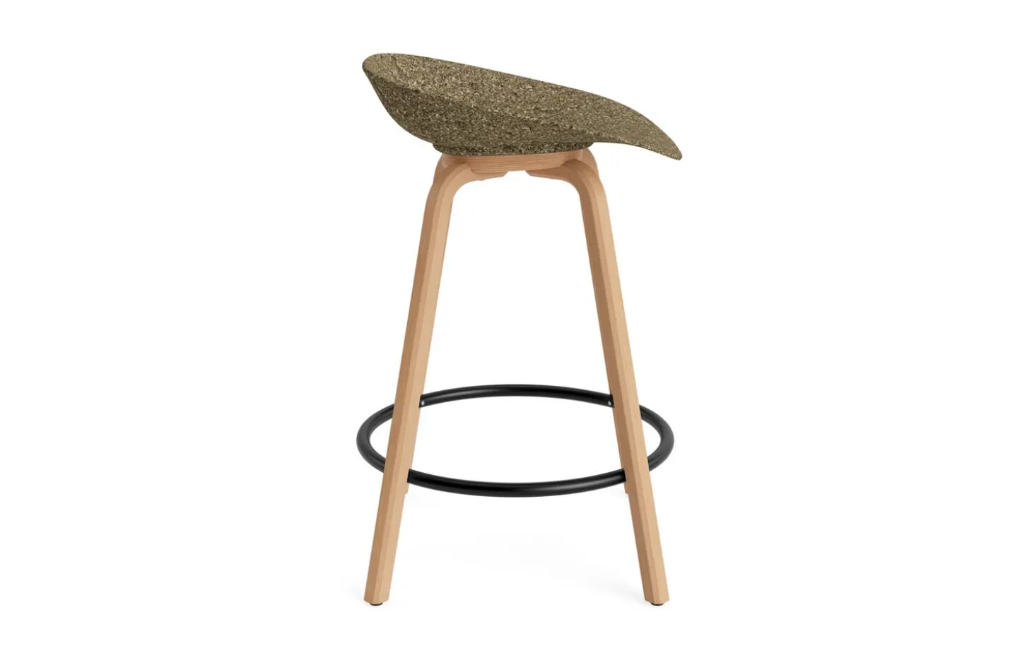 Normann Copenhagen - Mat Barstool 65 cm Beech/Black