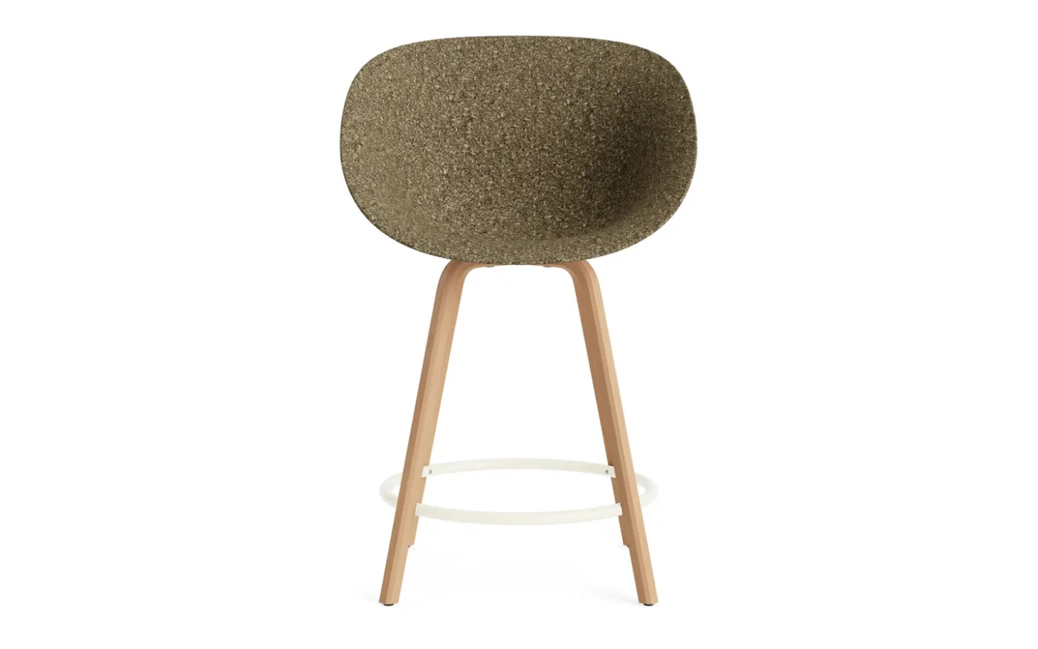 Normann Copenhagen - Mat Bar Armchair 65 cm Beech/Cream - Seaweed