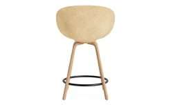 Normann Copenhagen - Mat Bar Armchair 65 cm Front Upholstery Hemp Beech/Black - Ultra 41599