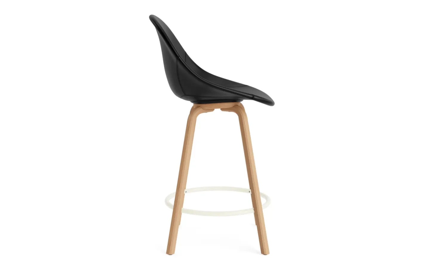 Normann Copenhagen - Mat Bar Chair 65 cm Full Upholstery Beech/Cream - Ultra 41599