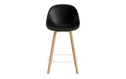 Normann Copenhagen - Mat Bar Chair 65 cm Front Upholstery Seaweed Beech/Cream - Ultra 41599