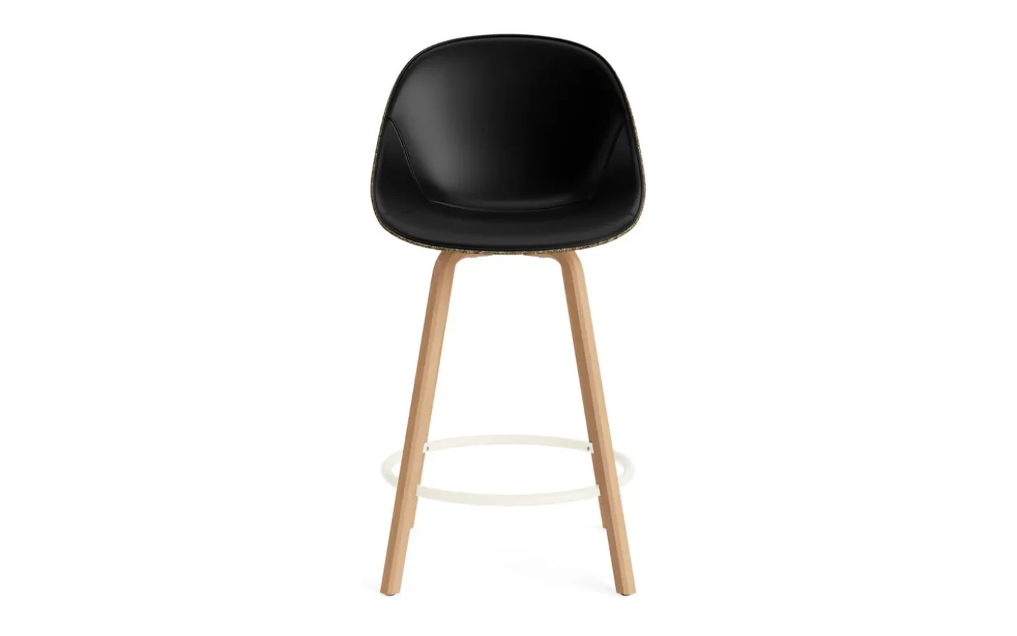 Normann Copenhagen - Mat Bar Chair 65 cm Front Upholstery Seaweed Beech/Cream - Ultra 41599