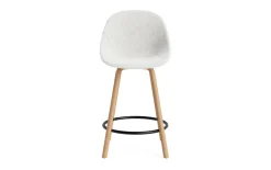 Normann Copenhagen - Mat Bar Chair 65 cm Full Upholstery Beech/Black - Hallingdal 110