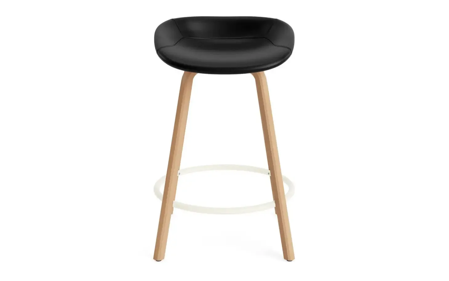 Normann Copenhagen - Mat Barstool 65 cm Full Upholstery Beech/Cream - Ultra 41599