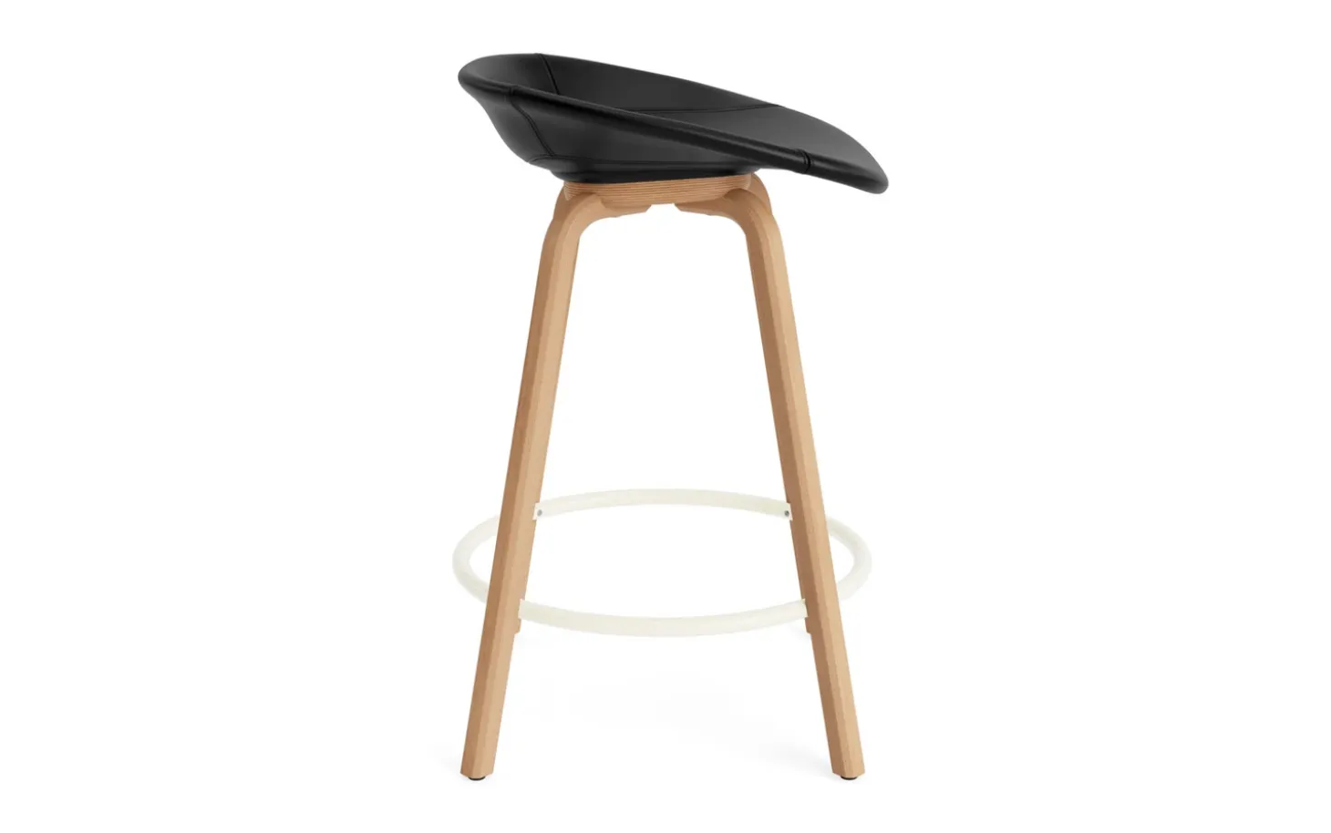 Normann Copenhagen - Mat Barstool 65 cm Full Upholstery Beech/Cream - Ultra 41599