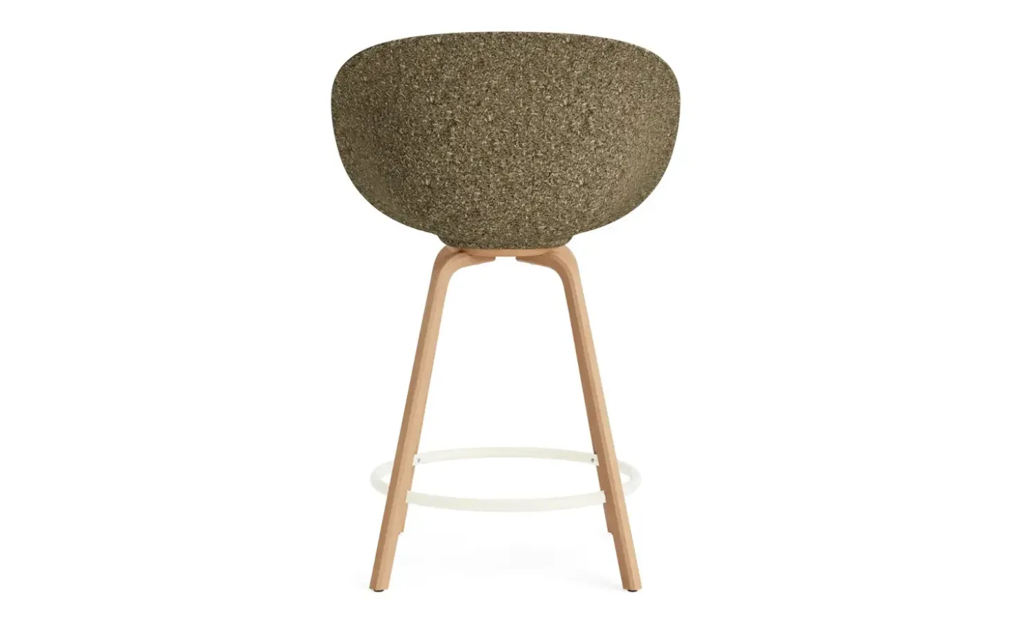 Normann Copenhagen - Mat Bar Armchair 65 cm Front Upholstery Seaweed Beech/Cream - Ultra 41599