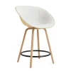Normann Copenhagen - Mat Bar Armchair 65 cm Front Upholstery Hemp Beech/Black - Hallingdal 110