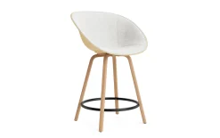 Normann Copenhagen - Mat Bar Armchair 65 cm Front Upholstery Hemp Beech/Black - Hallingdal 110