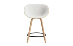 Normann Copenhagen - Mat Bar Armchair 65 cm Front Upholstery Hemp Beech/Black - Hallingdal 110