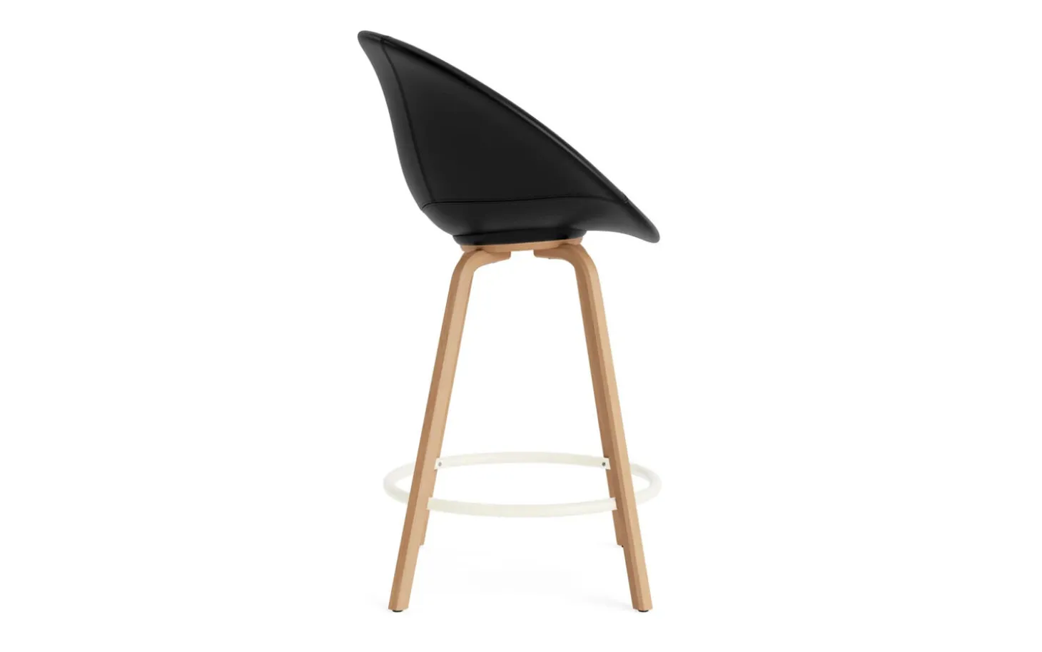 Normann Copenhagen - Mat Bar Armchair 65 cm Full Upholstery Beech/Cream - Ultra 41599