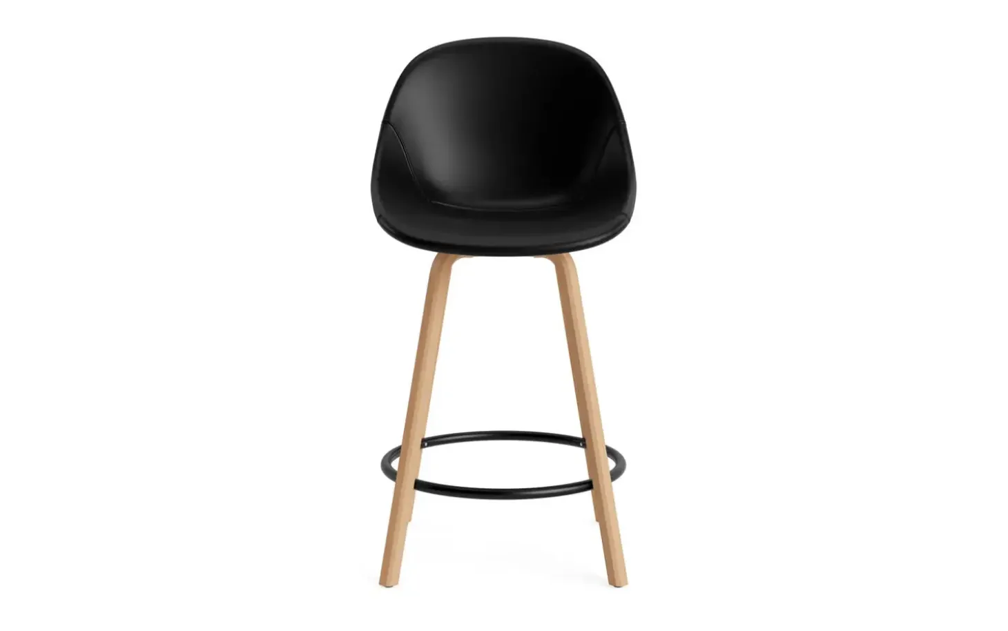 Normann Copenhagen - Mat Bar Chair 65 cm Full Upholstery Beech/Black - Ultra 41599
