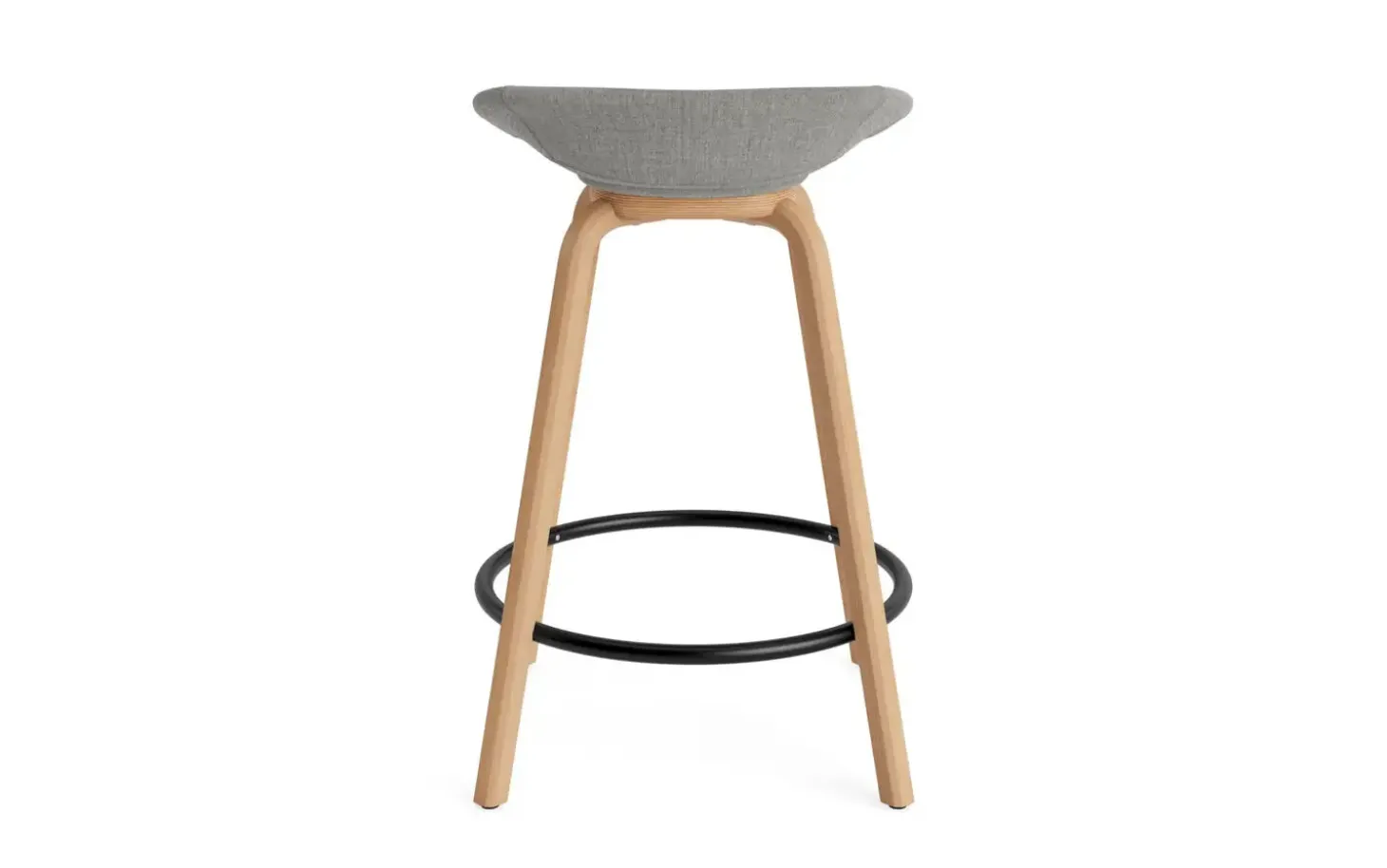 Normann Copenhagen - Mat Barstool 65 cm Full Upholstery Beech/Black - Remix 133