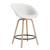 Normann Copenhagen - Mat Bar Armchair 65 cm Full Upholstery Beech/Black - Hallingdal 110