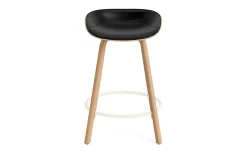 Normann Copenhagen - Mat Barstool 65 cm Front Upholstery Hemp Beech/Cream - Ultra 41599