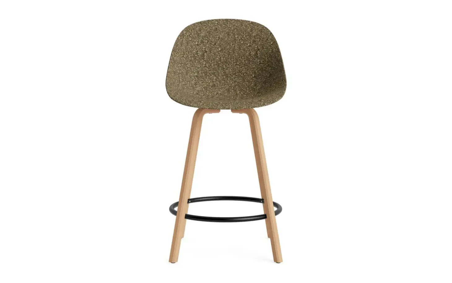 Normann Copenhagen - Mat Bar Chair 65 cm Beech/Black - Seaweed