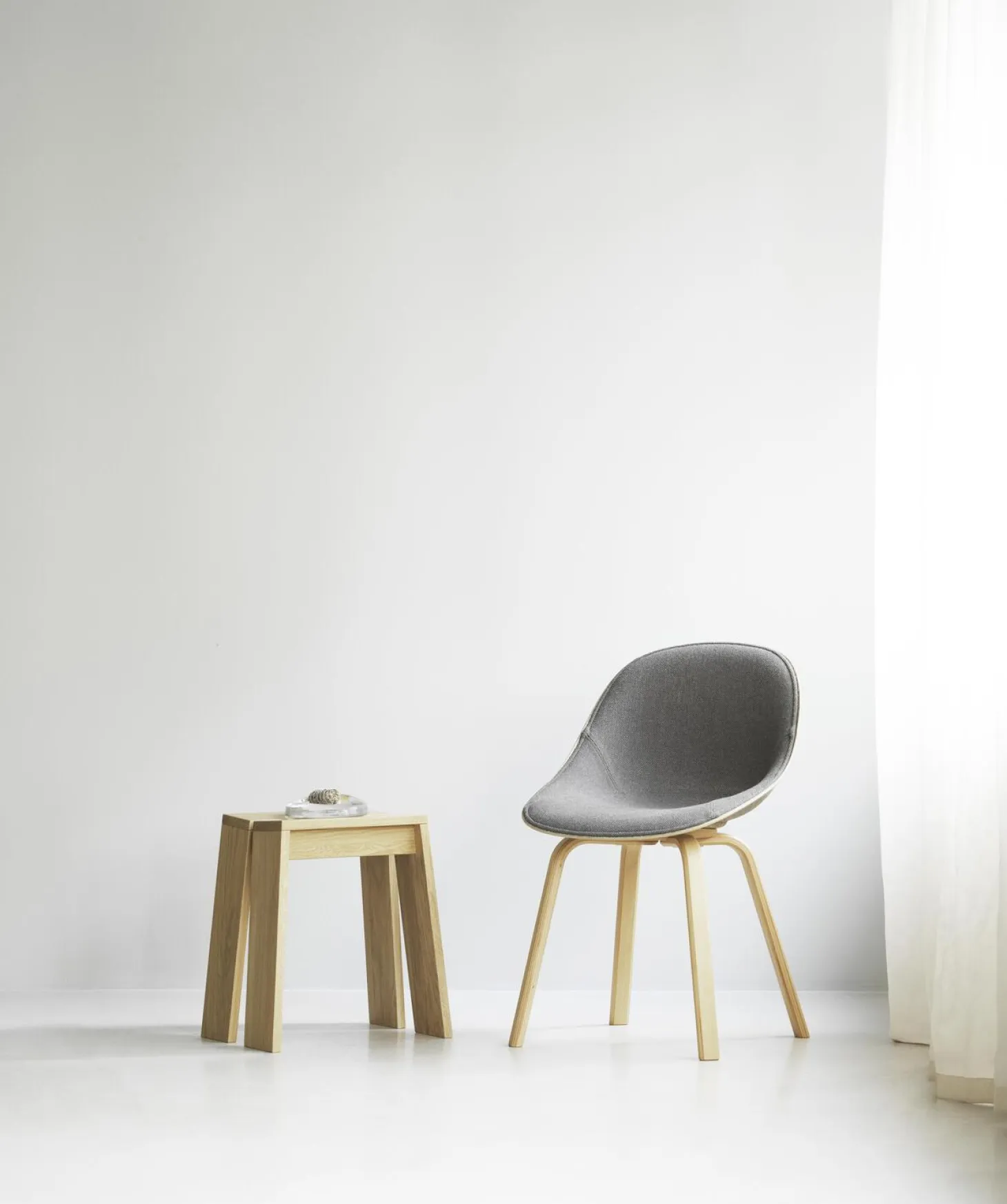 Normann Copenhagen - Mat Chair Front Upholstery Hemp Beech - Remix 133