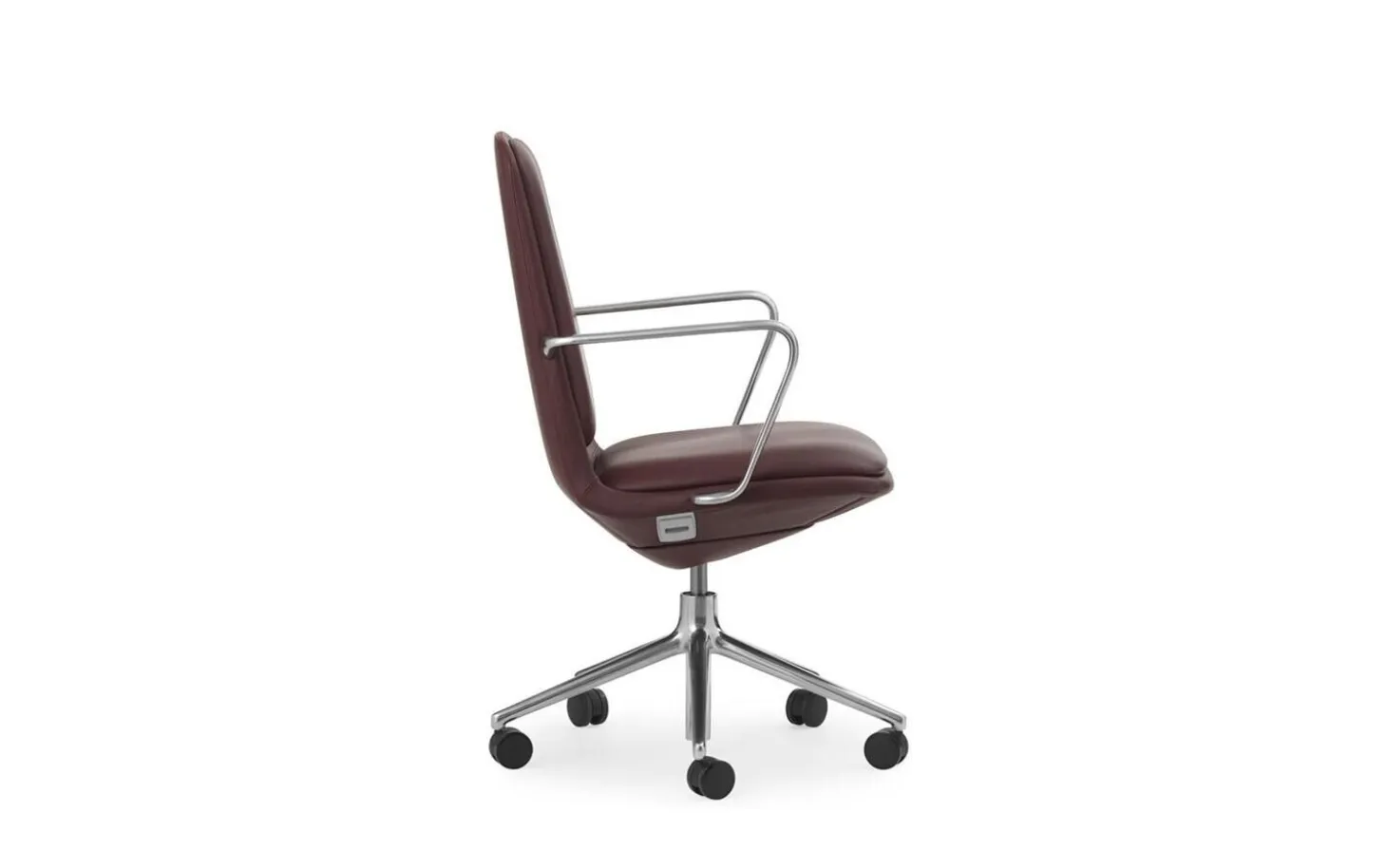 Normann Copenhagen - Off Armchair Low 5W Gas Lift Alu With Cushion