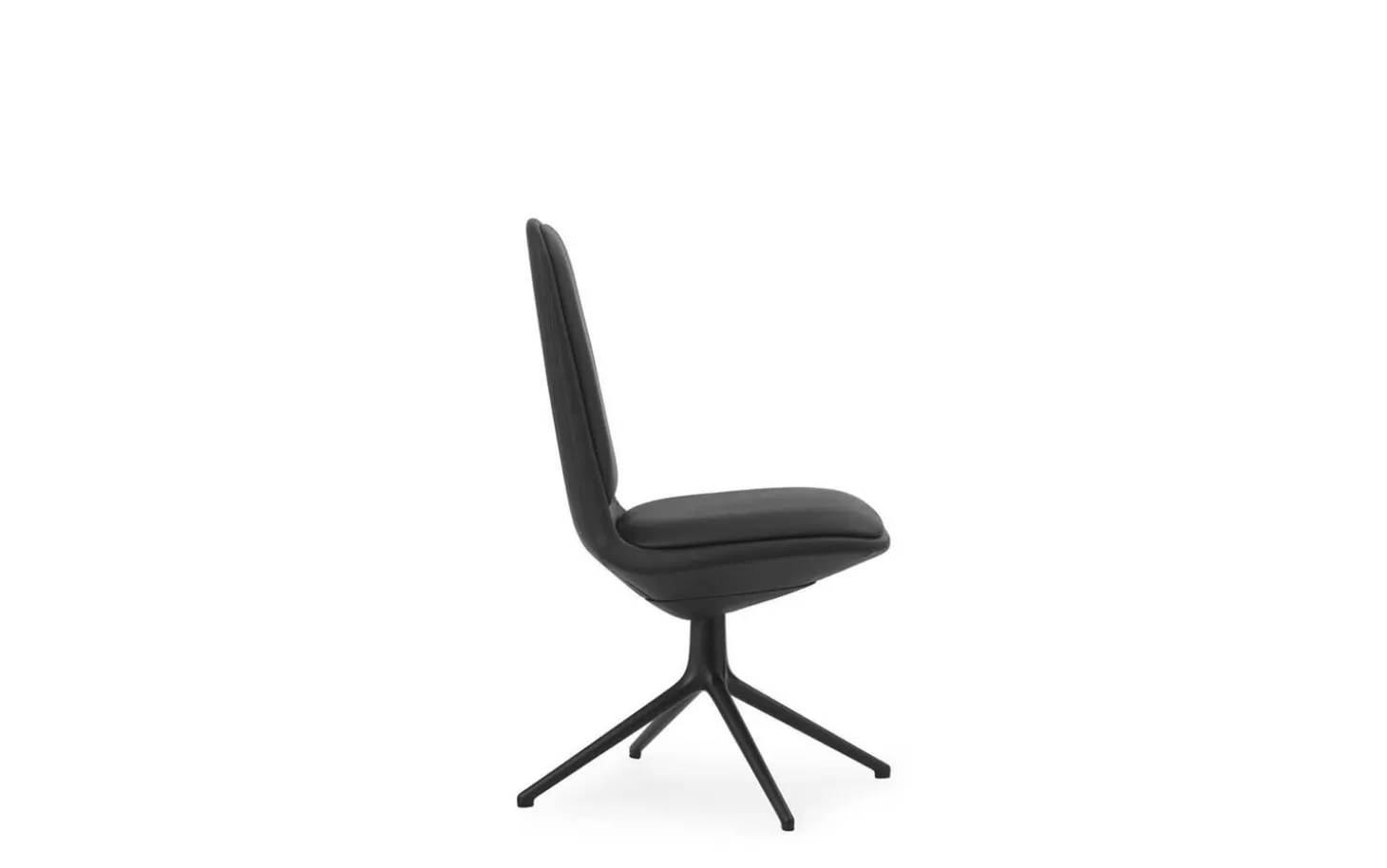 Normann Copenhagen - Off Chair Low 4L Black Alu With Cushion
