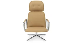 Normann Copenhagen - Pad Lounge Chair High Swivel Alu