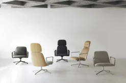 Normann Copenhagen - Pad Lounge Chair High Swivel Alu