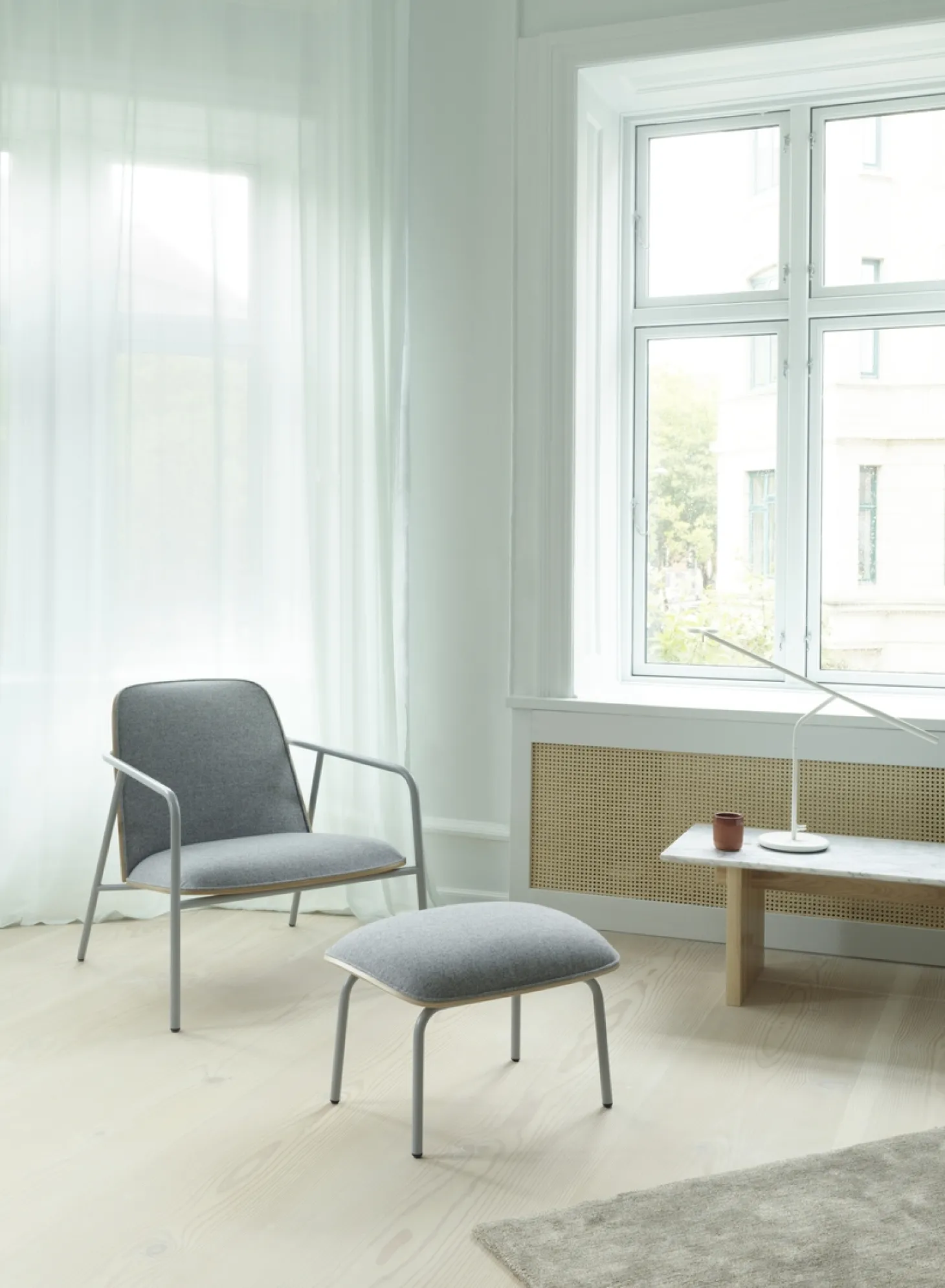 Normann Copenhagen - Pad Lounge Chair Low Grey Steel