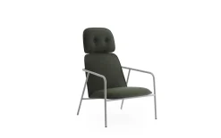 Normann Copenhagen - Pad Lounge Chair High Grey Steel