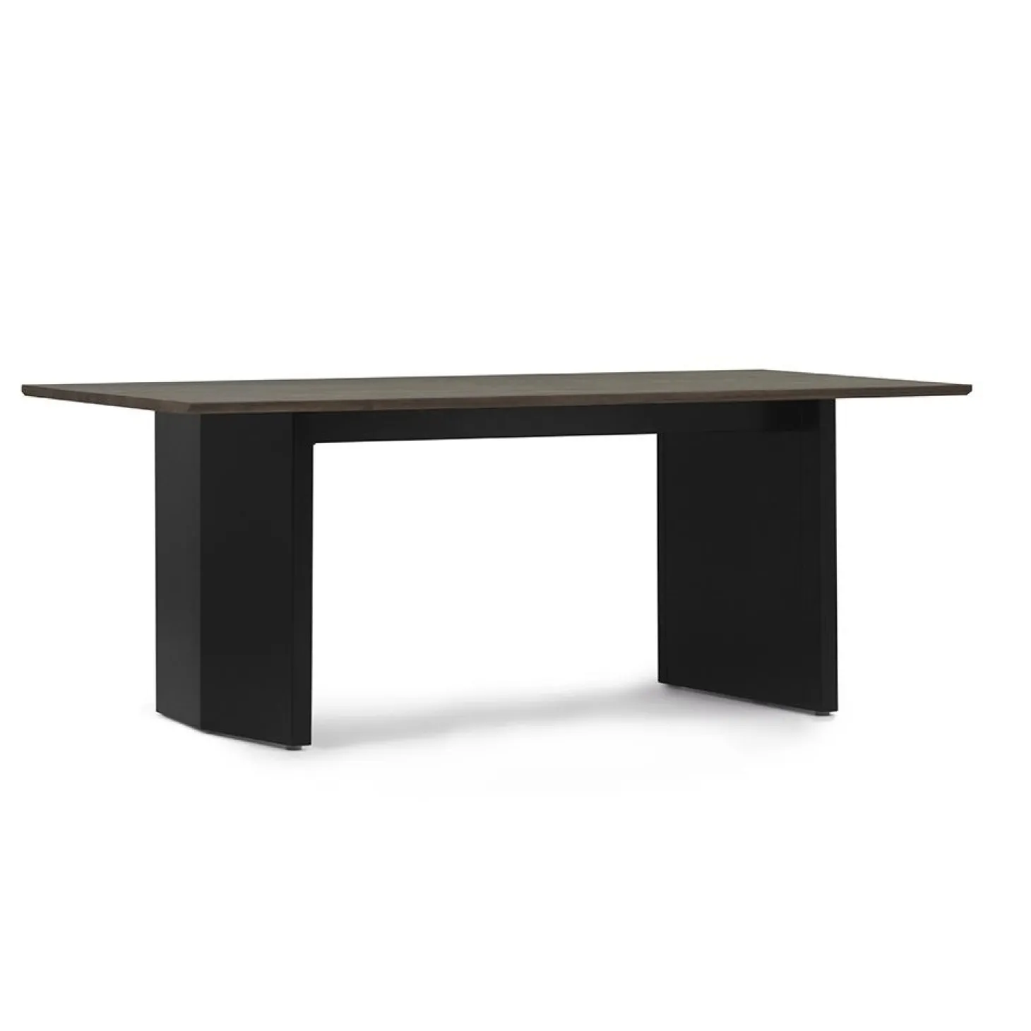 Normann Copenhagen - Panel Table 90 x 200 cm Black - mørkebrun