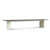 Normann Copenhagen - Panel Table - 100 x 420 cm - Cream - mørkebrun