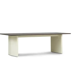 Normann Copenhagen - Panel Table 90 x 250 cm Cream - mørkebrun
