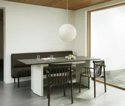 Normann Copenhagen - Panel Table 90 x 250 cm Cream - mørkebrun