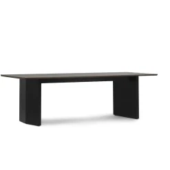 Normann Copenhagen - Panel Table 90 x 250 cm Black - mørkebrun