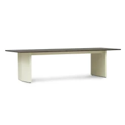 Normann Copenhagen - Panel Table 90 x 300 cm Cream - mørkebrun