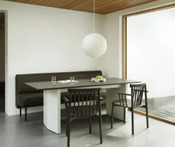 Normann Copenhagen - Panel Table - 90 x 200 cm - Cream - mørkebrun