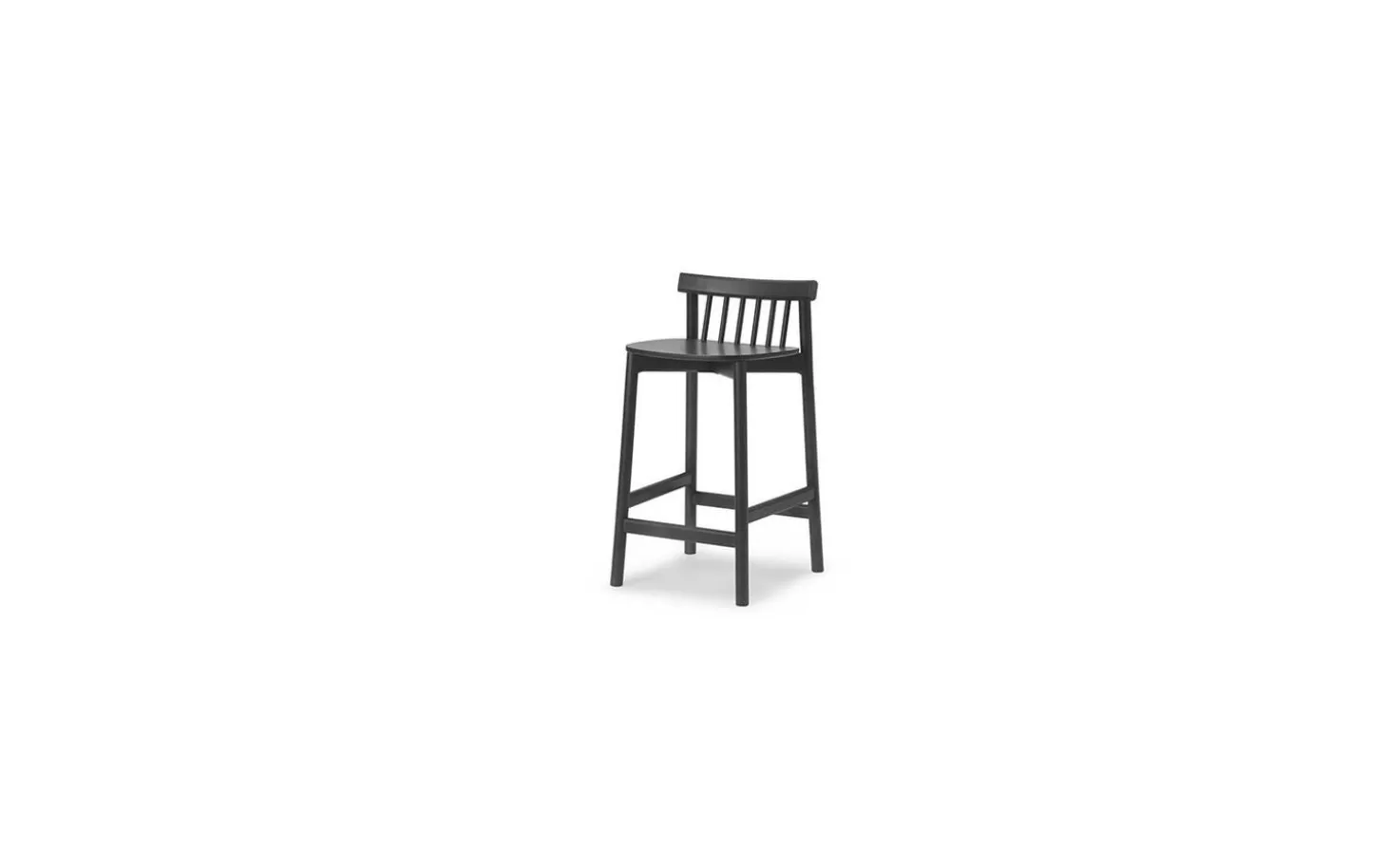 Normann Copenhagen - Pind Barstool 65 cm - Black Stained Ash